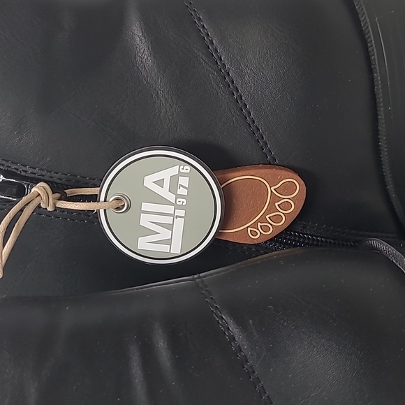 Mia Black Ankle Boots NWT 8.5 - Picture 6 of 13